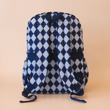 Load image into Gallery viewer, Navy Diamonds Backpack