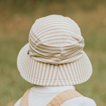 Load image into Gallery viewer, Classic Bucket Sun Hat - Natural Stripe