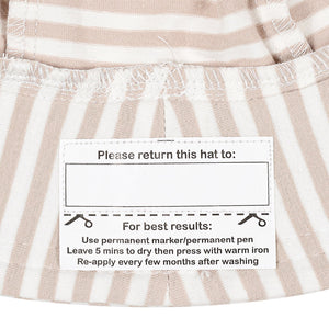 Classic Bucket Sun Hat - Natural Stripe