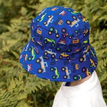 Load image into Gallery viewer, Classic Bucket Sun Hat - Monster Trucks