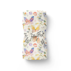 Butterfly Blooms | Organic Muslin Swaddle