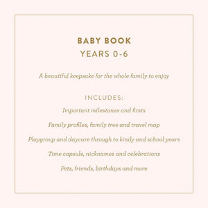 Baby Book Grey Boxed