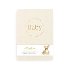 Load image into Gallery viewer, Oatmeal Linen Baby Memory Book