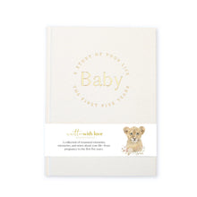 Load image into Gallery viewer, Classic White Linen Baby Memory Book