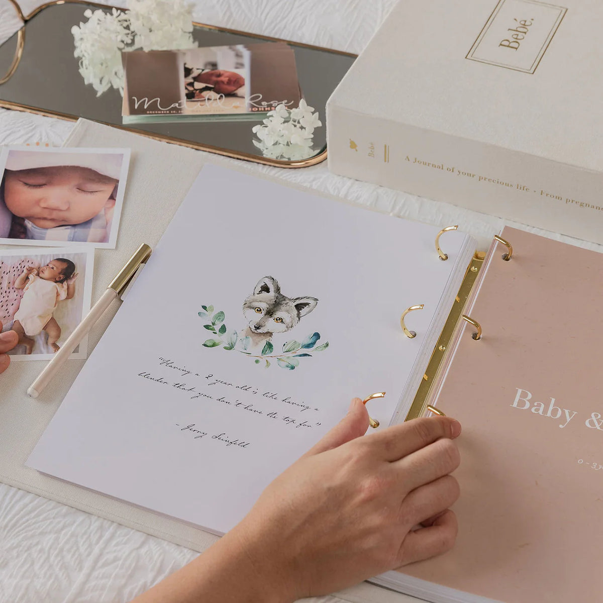 Bebé Baby Journal | Keepsake Binder