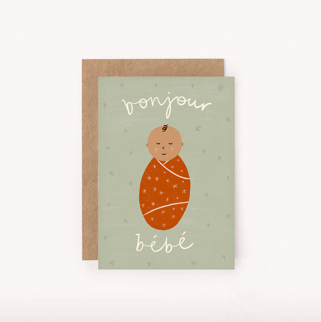 Bonjour Baby Mini Card