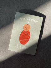 Load image into Gallery viewer, Bonjour Baby Mini Card