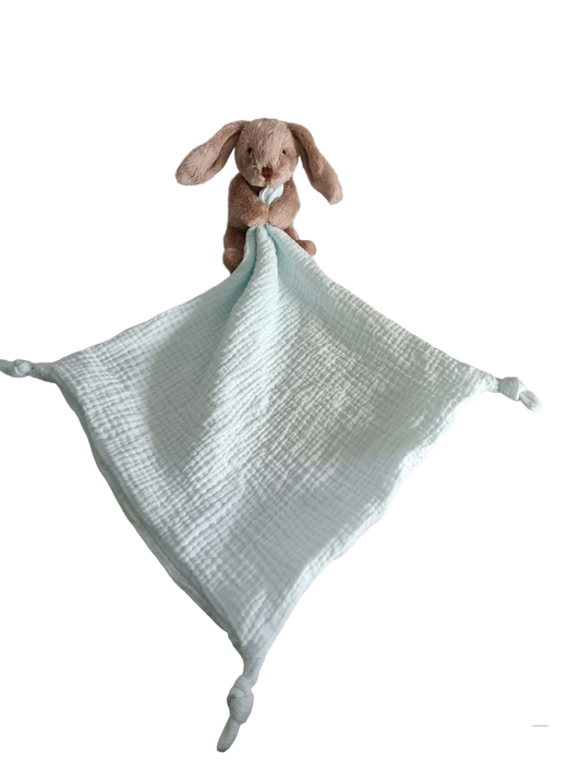 Benny the Bunny Muslin Comforter