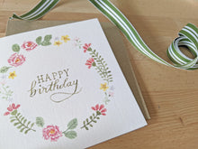 Load image into Gallery viewer, Birthday Wreath Card