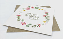 Load image into Gallery viewer, Birthday Wreath Card