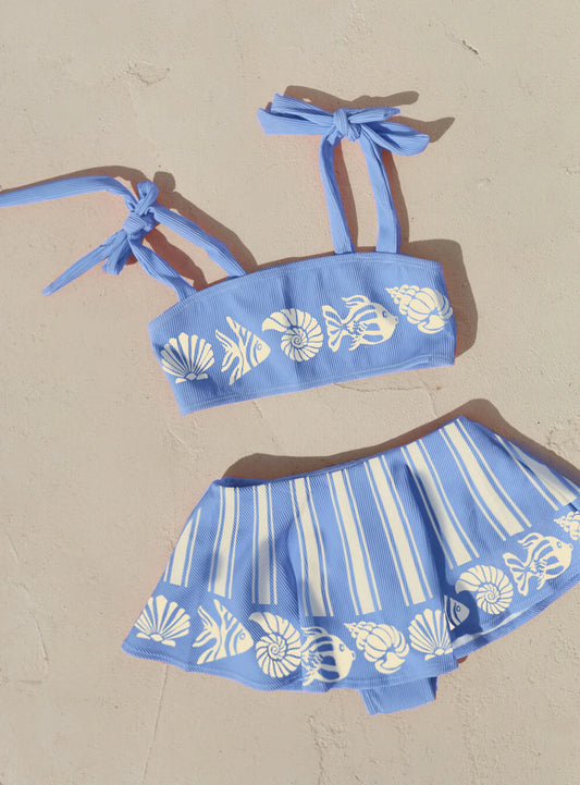 Blue Holiday Bikini Set