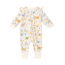 Load image into Gallery viewer, Butterfly Blooms - Bamboo Zipsuit