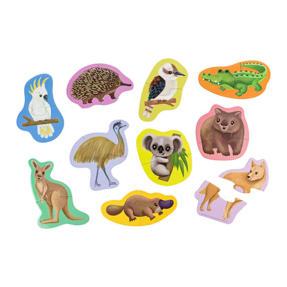 Aussie Animals | Let's Begin Puzzle 2pc