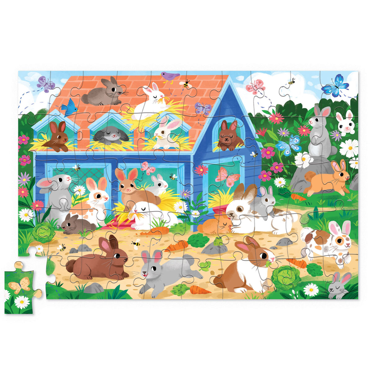 Bunny House | Flat House Puzzle 50 pc