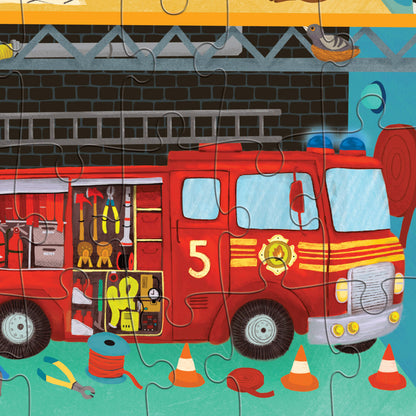 Fire Station | Flat House Puzzle 50 pc