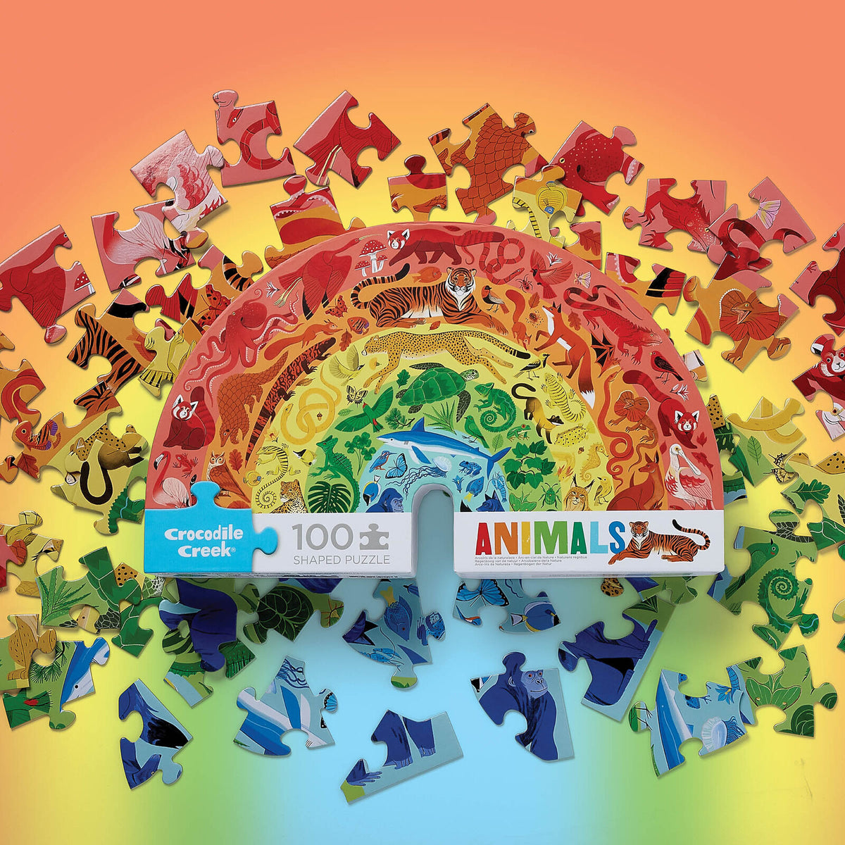 Rainbow Puzzle 100 pc | Animals
