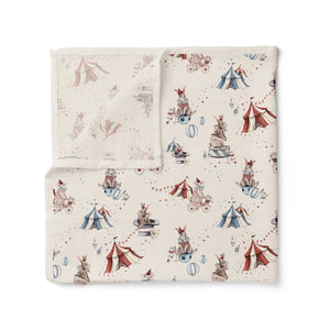 Circus Bunnies | Organic Muslin Swaddle