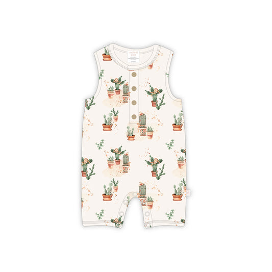 Happy Cactus - Sleeveless Romper