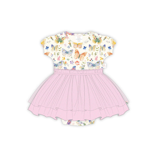 Butterfly Blooms - Onesie Tutu Dress