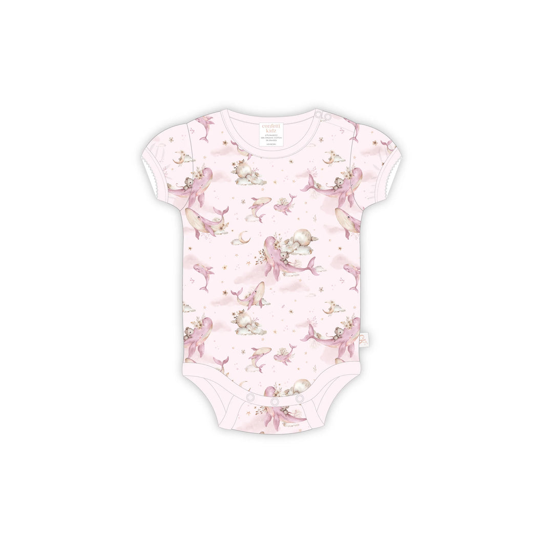 Whimsical Whales - Bamboo Bodysuit