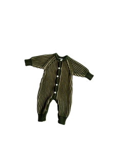 Classic Knit Romper | Pesto