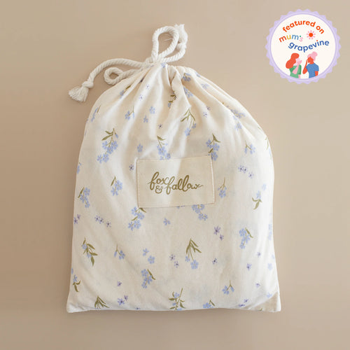 Forget-me-Knot Organic Fitted Cot Sheet