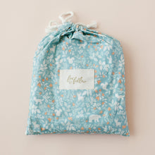 Load image into Gallery viewer, Forest Friends Sage Organic Fitted Cot Sheet