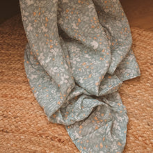 Load image into Gallery viewer, Forest Friends Sage Organic Muslin Wrap Swaddle