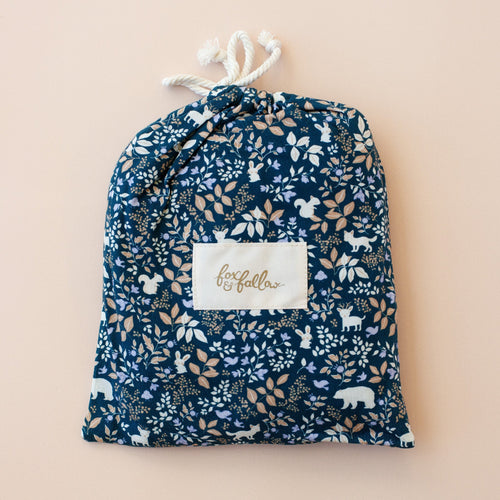 Forest Friends Midnight Organic Fitted Cot Sheet