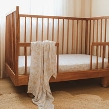 Load image into Gallery viewer, Delphinum Organic Fitted Cot Sheet