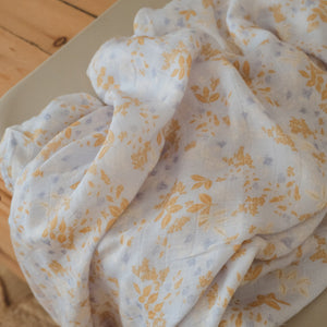 Delphinium Organic Muslin Wrap Swaddle