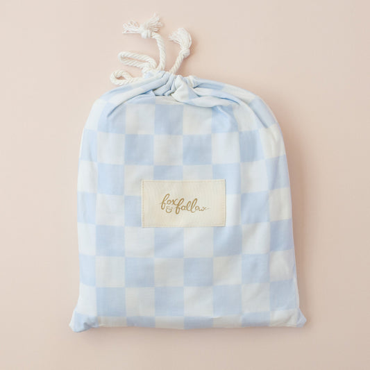 Powder Check Organic Fitted Cot Sheet