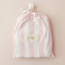 Load image into Gallery viewer, Petal Stripe Organic Fitted Cot Sheet