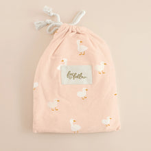 Load image into Gallery viewer, Pink Ducks Organic Fitted Cot Sheet