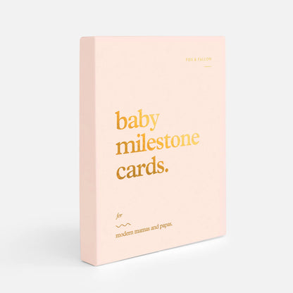 Baby Milestone Cards | Cream