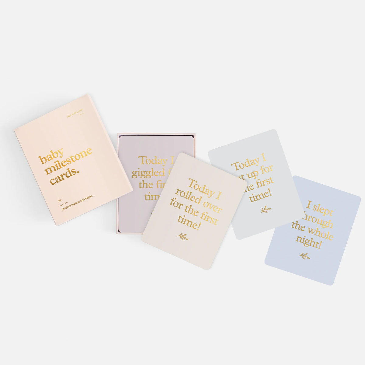Baby Milestone Cards | Cream