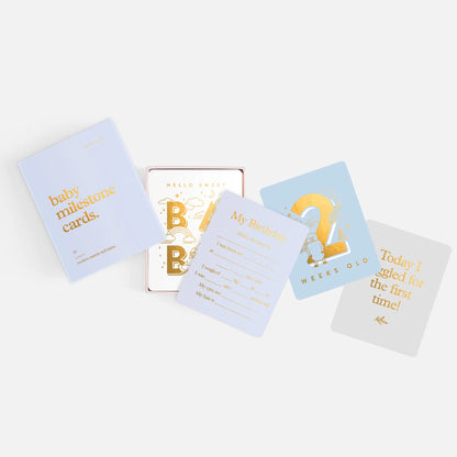 Baby Milestone Cards | Powder Blue