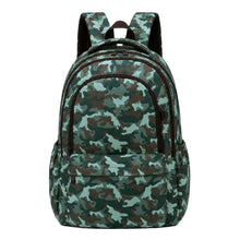 Load image into Gallery viewer, Camo Campus School Backpack