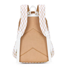 Load image into Gallery viewer, Caramel Check Campus School Backpack