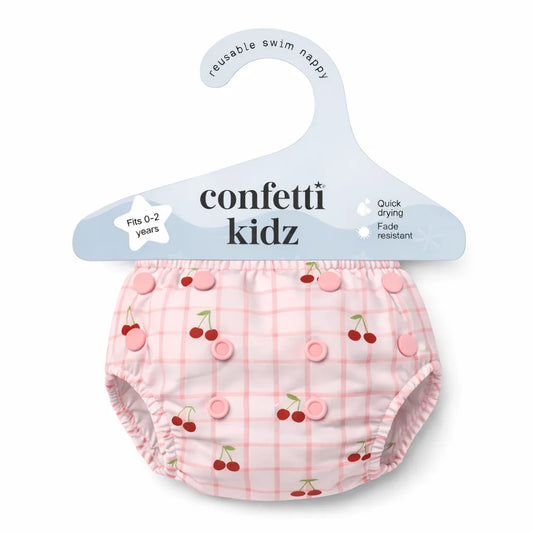 Cherry Bloom | Reusable Swim Nappy