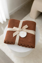 Load image into Gallery viewer, Heirloom Knit Blanket | Chocolate