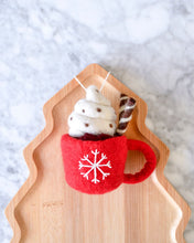 Load image into Gallery viewer, Felt Christmas Hot Chocolate Mug Ornament