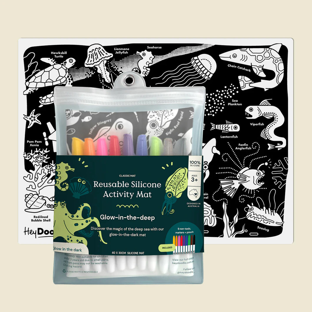 Glow in the Deep Classic Colouring Mat