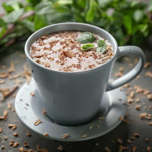 Healthy Hot Chocolate | Choc Mint with Raw Dark Choc, Maca & Millet | Lactation Hot Chocolate