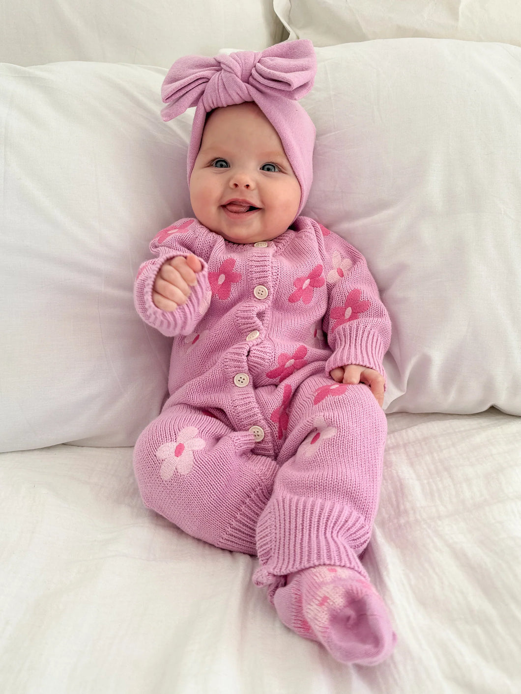 Classic Knit Romper | Cora SIZE 2YR