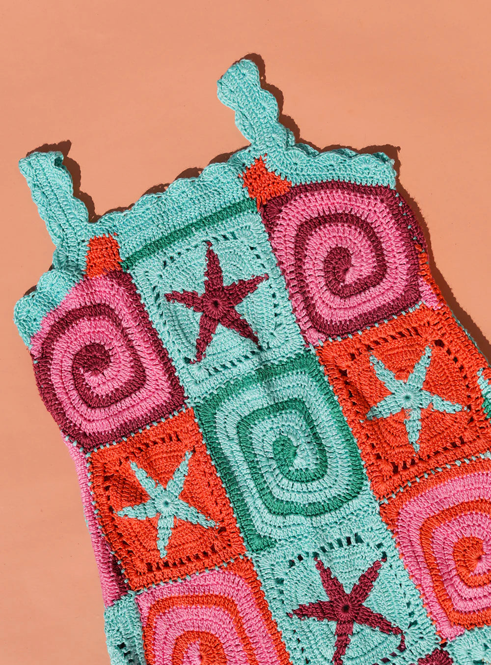 Starfish Mini Crochet Dress SIZE 5-6YR