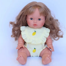 Load image into Gallery viewer, Lemon Dolls Bib and Diaper Set