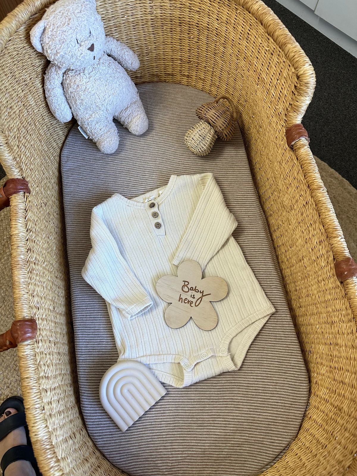 Baby is Here Plaque