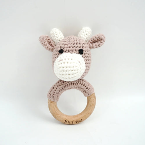 Crochet Ring Rattle | Cow