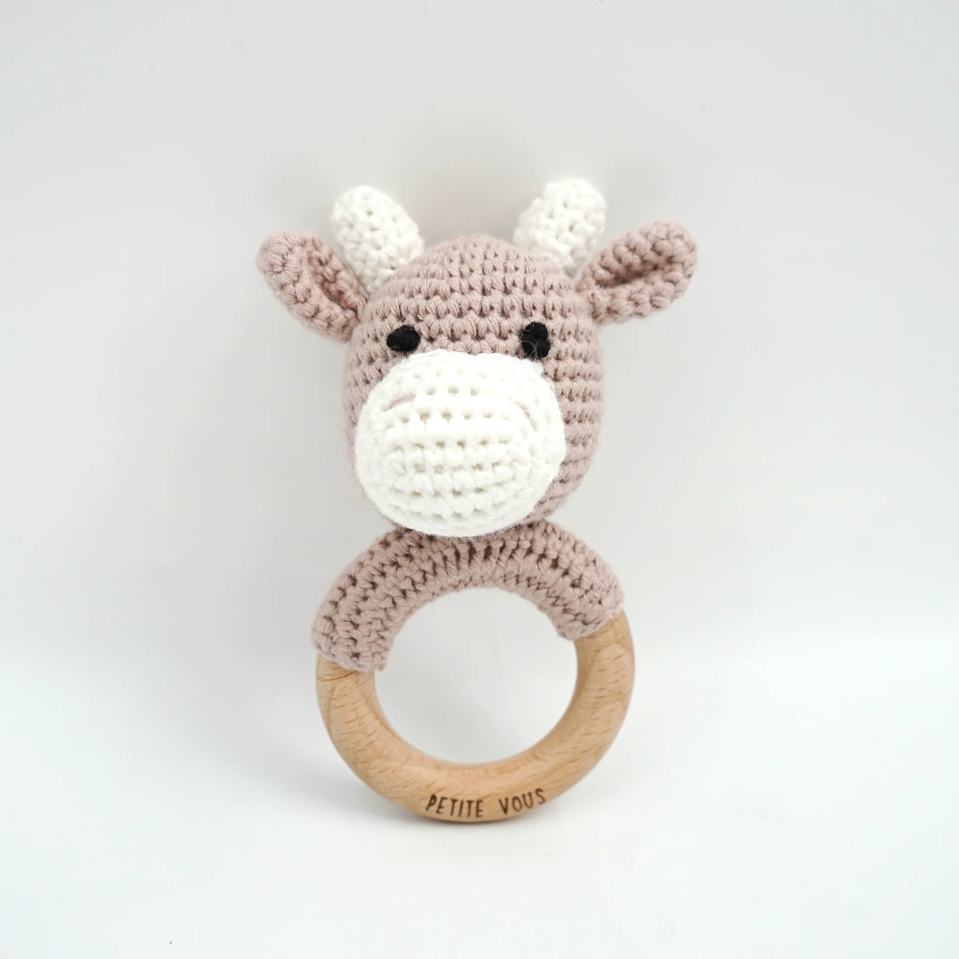Crochet Ring Rattle | Cow